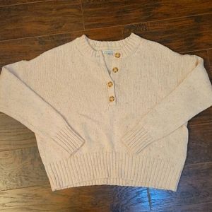American Eagle crop pink sweater